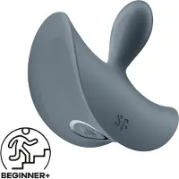 Satisfyer - analvibrator för nybörjare - 2 pack - grå
