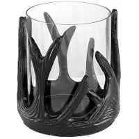 Artwood Antler ljuslykta svart