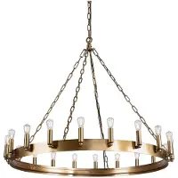Artwood Crown taklampa antik mässing