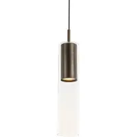 QAZQA Modern pendellampa mörkbrons för skensystem 1-fas - Iconic Lloyd