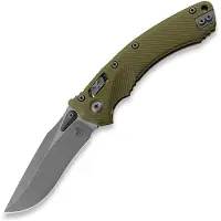 Microtech Amphibian fällkniv, apocalyptic finish, fluted od green G10