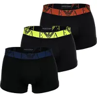 Emporio Armani Höst/Vinter 23 Casual Boxerkalsonger med Bokstavslogotyp Tryck 3-pack Herrunderkläder 111357-3F715-73320 S