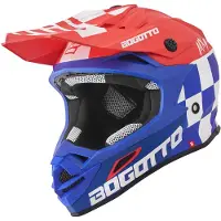 Bogotto V328 Xadrez Carbon Motocross hjälm