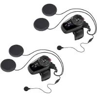 Sena 5S BLUETOOTH 5 till 700M handenhet med FM-radio, LCD-display och universalmikrofon em ( dubbel )