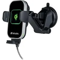 Verbatim induktionsladdare 15 W FWC-02 Qi Fast Wireless Car Charger 49553 Utgångar Magnetanslutning Svart