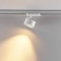 Molto Luce LED 3-fas strömskenestrålkastare Magis, vit, 830 Magis, Vitt / opal, Arbetsrum / kontor, Aluminium / grå / zink, Modern