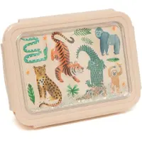 Petit Monkey Matlåda - Bento - 1,45 L - Uppsida Down Animals - - One Size - Matlåda