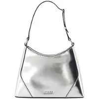 STAUD Linda Axelväska - - Läder - Silver