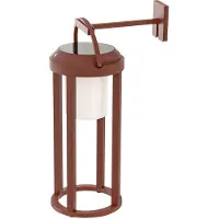 LUCANDE 2-i-1 LED-solcellsvägglampa Tilena, rost, rund, aluminium Tilena , dimbar, Svart, Aluminium / grå / zink, Modern, Solcellslampa utomhus