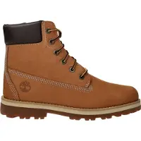 Timberland unisex för barn. TB0A27BB2311 Läderstövlar med snörning Courma gul (32), Hud, Karta, Nyckelband, Zip, Casual, barnmode