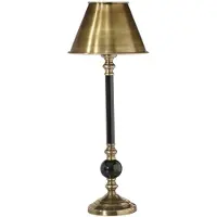 PR Home Bordslampa Abbey Classic, Brun / mässing, Vardagsrum / matsal, Metall, Antik, Bordslampa