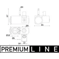 MAHLE ORIGINAL Expansionsventil, luftkonditioneringssystem AVE 144 000P