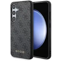 GUESS 4G Metall Guld Logo fodral för Samsung Galaxy A35 - svart