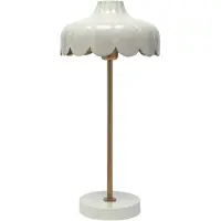 PR Home Bordslampa Wells, Creme / bärnsten, Vardagsrum / matsal, Metall, Bordslampa