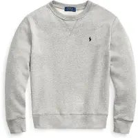 Ralph Lauren Sweatshirt - Gråmelerad m. Logo - - 8 år (128) - Sweatshirt