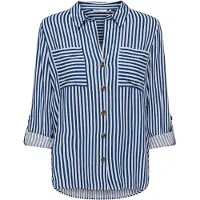 ONLY Blus 'ONLYasmin' marinblå / vit