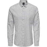 Only & Sons Skjorta 'Caiden' marinblå / vit