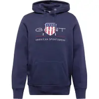 Gant Sweatshirt marinblå / ljusgrå / röd / vit