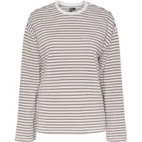 Pieces T-shirt 'PCSadie' beige / vit