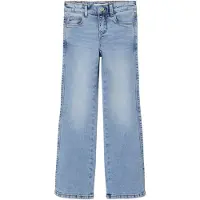 Name It Kids Jeans - NkfPolly Skinny Boot - Noos - Light Blue Denim - - 10 år (140) - Jeans