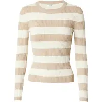 JDY Tröja 'Plum' beige / mörkbeige