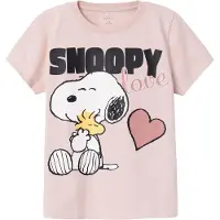 Name it T-shirt - Noos - Snoopy - NkfNanni - Sepia Rose m. Tryck - - 2 år (92) - T-shirt