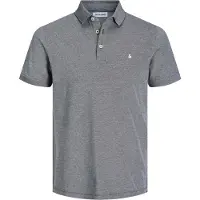 Jack & Jones T-shirt 'JJEPaulos' gråmelerad / vit