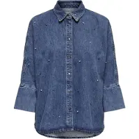 ONLY Blus 'OnlGrace' blå denim