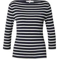 Tommy Hilfiger Slim Three Quarter Sleeve Boat Neck T-Shirt