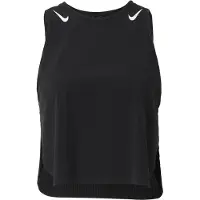 Nike Running - Trail running-kläder dam - W Aeroswift Dri-Fit ADV Crop Tank Black White för UnisexUll - Storlek M - Svart