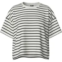 Pieces Sweatshirt 'CHILLI' svart / vit