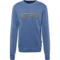 G-Star för män. D25101-D688-B851 Sweatshirt Destroyed G Logo marinblå (M), Casual, Ekologisk bomull, Hållbar, Marino
