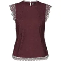 Pieces Blus 'PCOlline' vinröd
