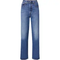 Levi's för kvinnor. 72693-0218 Ribcage straight ankle jeans blå (26/27), Casual, Bomull, Denim