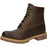 Timberland för män. TB1270972141 6 Inch Premium vattentäta läderkängor med snörning mörkbrun (43.5 W), Hud, Karta, Nyckelband, Casual