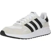 Adidas Låg sneaker 'Run 84' ljusbeige / svart / vit
