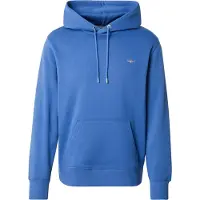 Gant för män. 2007058 Shield hoodie blå (L), Casual, Bomull