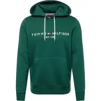 Tommy Hilfiger Logo Embroidery Fleece Drawstring Hoody