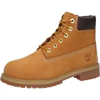 Timberland unisex för barn. TB1127097131 Premium 6 Inch Lace Up läderstövlar brun (34), Hud, Karta, Nyckelband, Casual, Utomhus, barnmode