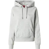 Superdry för kvinnor. W2012180A Sweatshirt med huva och logotyp Essential grey (M), Casual, Grå, Bomull, Hållbar
