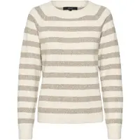 Vero Moda Tröja 'VMDOFFY' kräm / mörkbeige