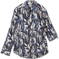 Tom Tailor Printed Collar Skjorta Med Långa ärmar