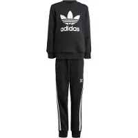 Adidas Originals Sweatset - Trefoil - Svart m. Vit - - 8 år (128) - Sweatset