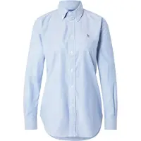 Ralph Lauren för kvinnor. 211941520001 Iconic oxford Stretch Slim fit skjorta blå (38), Casual, Bomull, Lång ärm