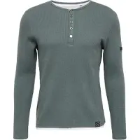 Key Largo T-shirt 'SANDRO' mörkgrön / vit