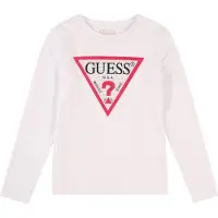 GUESS T-shirt knallröd / svart / vit