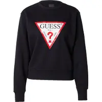 GUESS Sweatshirt röd / svart / vit