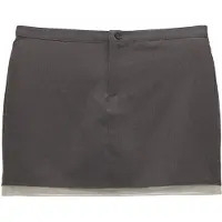 Pull&Bear Kjol mörkgrå / vit