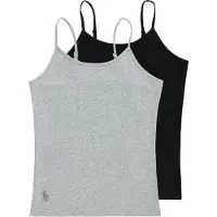 Polo Ralph Lauren Acc Polo Ralph Lauren Linnen - 2-pack - Svart/Gråmelerad - - 8-10 år (128-140) - Linne