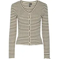 Pieces Kofta 'PCIris' beige / svart
